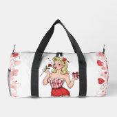 Blonde Retro Valentine Pin-Up Girl Plunjezak (Achterkant)