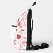 Blonde Retro Valentine Pin-Up Girl Sling Bag (Rechts)