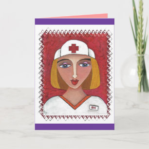 Blonde RN - dank u voor uw opmerkingen voor verple Bedankkaart