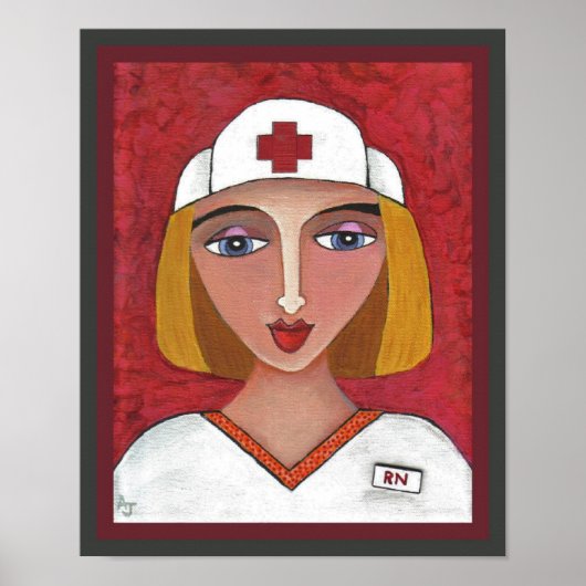 Blonde RN - verpleging/verplegersdruk Poster (Voorkant)