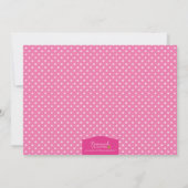 Blonde Roze Ballerina Verjaardag Uitnodiging (Achterkant)