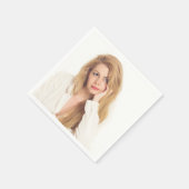 Blonde schoonheidsservetten servet (Hoek)