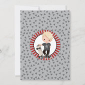 Blonde Skateboard Boys Birthday Uitnodiging (Achterkant)