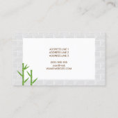 Blonde Spa Illustratiedag Spa Salon Visitekaartje (Achterkant)