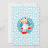 Blonde Spa Party Girls Birthday Uitnodiging (Achterkant)