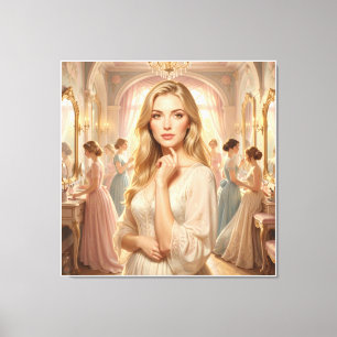 Blonde Straling: Een Klassiek Verhaal Canvas Afdruk