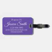 Blonde Swimming Mermaid Girl Bubbles Ocean Zee Bagagelabel (Achterkant horizontaal)