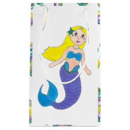 Blonde Swimming Mermaid Girl Bubbles Ocean Zee Klein Cadeauzakje