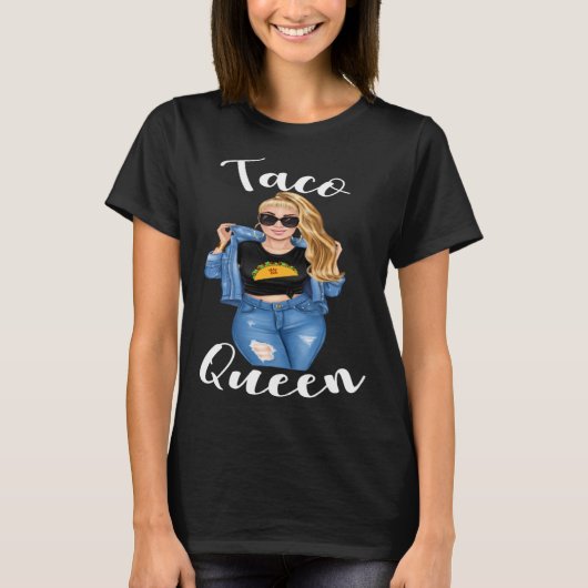 Blonde Taco Queen Cinco De Mayo 5  Womens Women T-shirt (Voorkant)