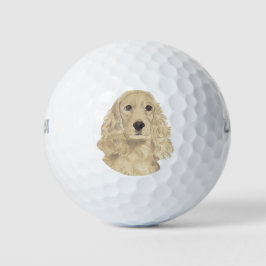 Blonde Tan Golden Cocker Spaniel Golfballen