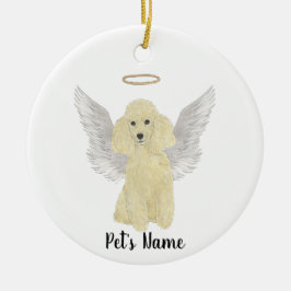Blonde Tan Golden Poodle Sympathie Keramisch Ornament