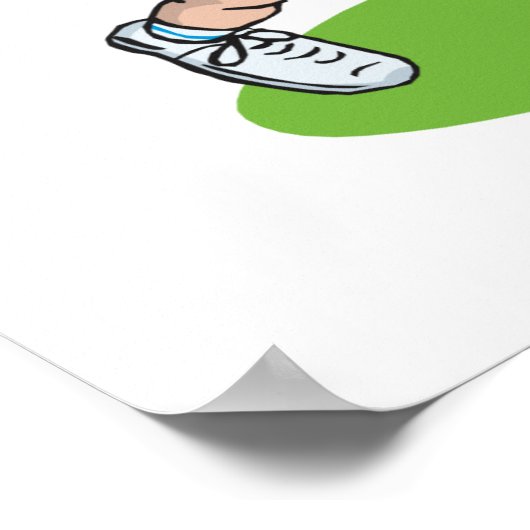 Blonde Tennis Girl Poster (Hoek)