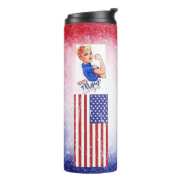 Blonde 💯 % Trump Girl Thermal Tumbler Thermosbeker