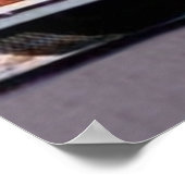 Blonde uit 1930 in een Poster met rode motor (Hoek)