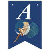 Blonde Verjaardagsfee op Moon Silk Kousen Vlaggetjes (Tweede vlag)