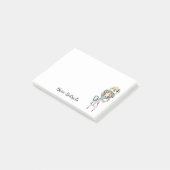 Blonde verpleegster medische persoonlijke post-it post-it® notes (Schuin)