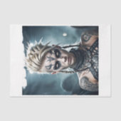 Blonde Viking krijgsvrouw met runen - Tissuepapier (Voorkant)