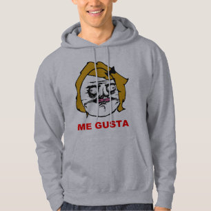 Blonde Vrouw Gusta Comic Rage Face Meme Hoodie