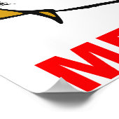 Blonde Vrouw Gusta Comic Rage Face Meme Poster (Hoek)