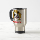 Blonde Vrouw Gusta Comic Rage Face Meme Reisbeker (Voorkant links)
