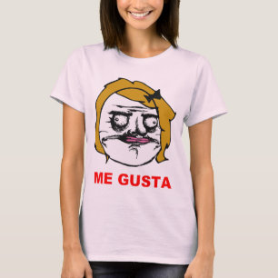 Blonde Vrouw Gusta Comic Rage Face Meme T-shirt