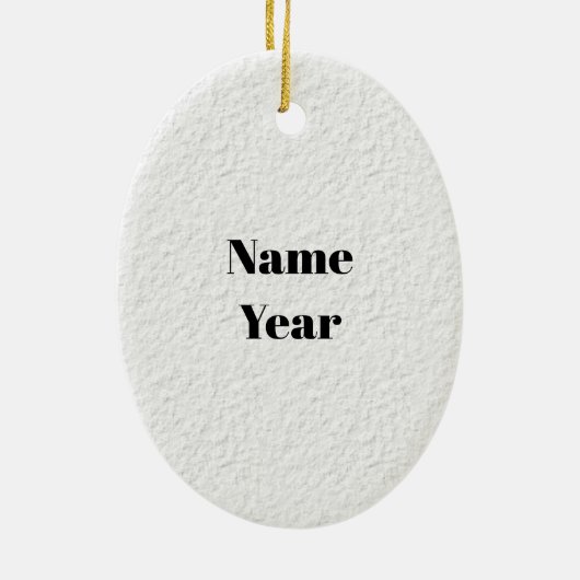 Blonde Vrouw House Painter Ornament (Achterkant)