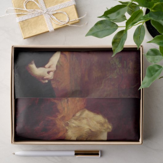 Blonde Vrouw Resting (Vrouw schoonheid) Tissuepapier (Geschenk)