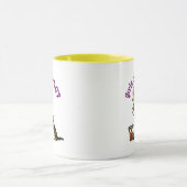 Blonde Vrouw Veterinarian Mok (Midden)