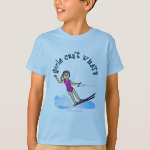 Blonde Vrouw Water Skier T-shirt