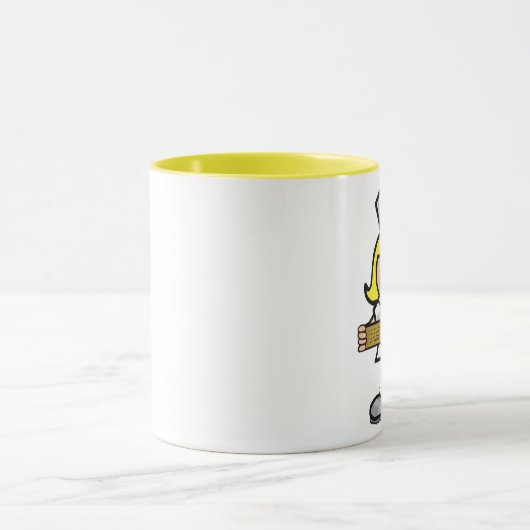 Blonde Vrouw Zuster    MugPas het aan! Mok (Midden)