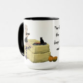 Blonde Witch Pin Up Girl Coffee Mok (Voorkant links)