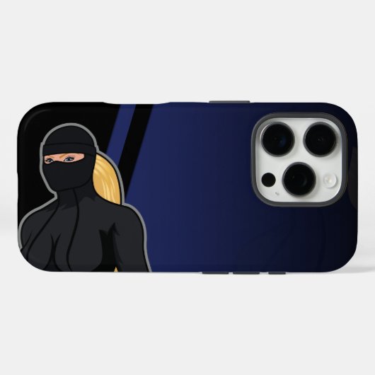 Blonde Woman iPhone 16 Pro - Though Case (Achterkant (horizontaal))