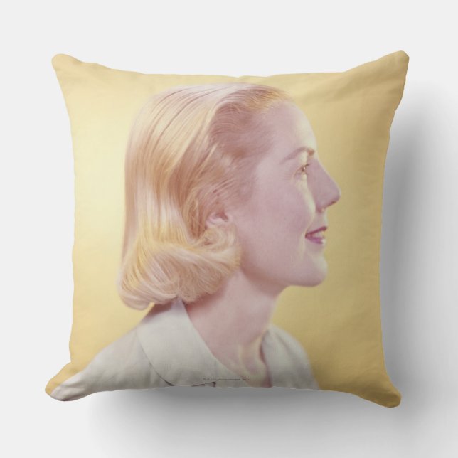 Blonde Woman Kussen (Voorkant)