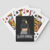 Blonde Woman Poker Cards Pokerkaarten (Achterkant)