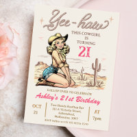  Blonde Yee-haw Cowgirl 21ste Verjaardag