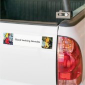 blonde zeemeermin bumpersticker (Op Truck)