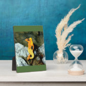 blonde zeemeermin fotoplaat (Zijkant)