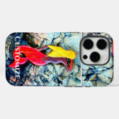 blonde zeemeermin in het rood Case-Mate iPhone case (Achterkant (horizontaal))