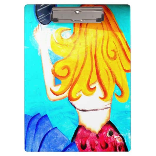 blonde zeemeermin-klembord klembord (Voorkant)