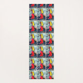 Blonde zeemeermin met rode staart Thunder_Cove Yogamat (Achterkant)