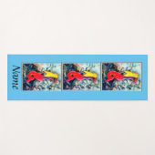 Blonde zeemeermin met rode staart Thunder_Cove Yogamat (Voorkant (horizontaal))