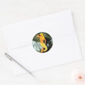 blonde zeemeermin ronde sticker (Envelop)