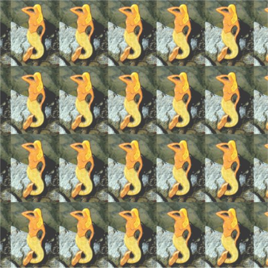 Blonde zeemeermin sticker (Voorkant)