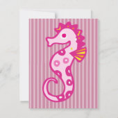  Blonde Zeemeermin Verjaardagsfeestje Uitnodiginge Kaart (Achterkant)