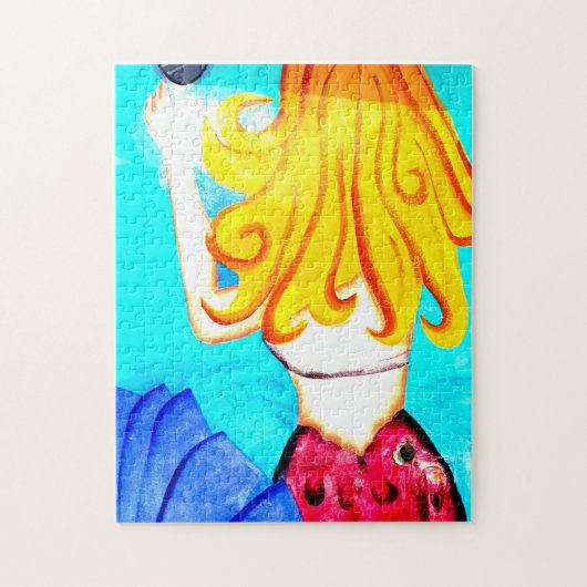 blonde zeemeervis puzzel (Verticaal)