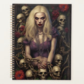 Blonde Zombie Gotische Planner | Collectie Editie (Voorkant)