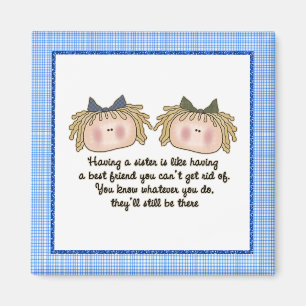 Blonde zusters magneet