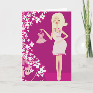 blonde zwangere vrouw aankondiging