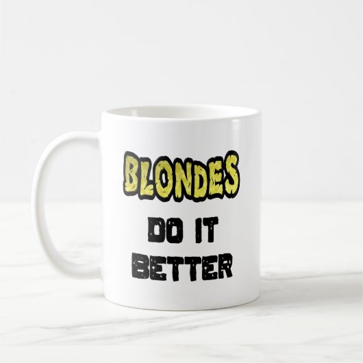 Blondes doen het beter met koffie Mok (Links)