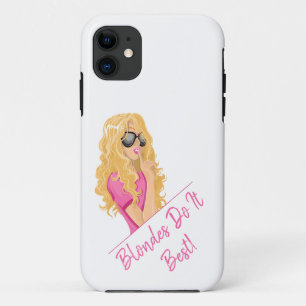Blondes doen het het beste! Gepersonaliseerde teks Case-Mate iPhone Case
